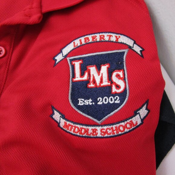 Harriton Liberty Middle School Hillsborough County Florida Red Polo Shirt - Picture 6 of 10